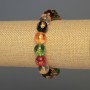 Bracelet with Glass Smooth Beads, diameter 12mm–18mm, stretchy