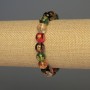 Glass Bracelet with Smooth Beads, 10 mm to 18 mm, on an elastic band