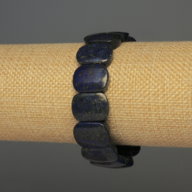 Lazurite Bracelet – Link, diameter 18×13 mm, length 18 mm ± stretch