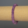 Lavender Amethyst Rondelle Bracelet, 8x5 mm diameter, 18 mm length, stretch