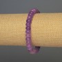 Lavender Amethyst Rondelle Bracelet, 8x5 mm diameter, 18 mm length, stretch