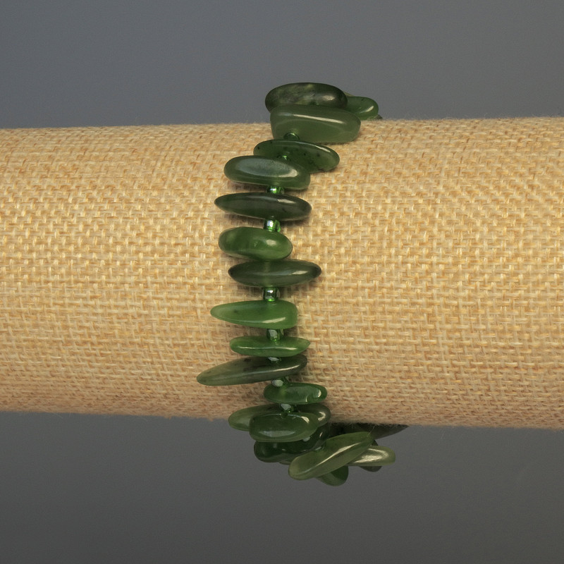 Bracelet Jadeite 'Chip Needle'