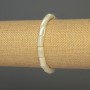 Mother-of-Pearl Cylinder Bracelet, diameter 10x6 mm, length 18 mm, stretchy