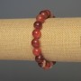 Agate Bracelet with Smooth Beads, 10 mm Diameter ±, 18 mm Length ±, Stretch