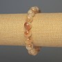 Citrine bracelet with smooth beads, 11mm diameter, 18mm length, stretch