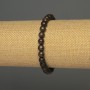 Bronzite Bracelet with Smooth Beads, 6mm +/- 18mm +/- Stretch