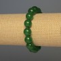 Chrysoprase bracelet with smooth beads, 12 mm diameter, 18 mm length, stretch