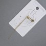 Earring 'Kaf' on the Ear, Golden Metal 4.5x15mm, Length 77mm