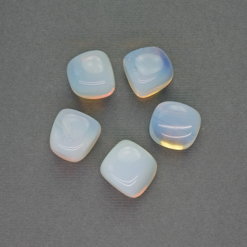 (per 100 g +/-) Natural Moonstone Nuggets, Faceted, Without Hole, 16x14 mm (+-)