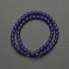 Tinted Quartz Beads - Smooth Round Balls, 6 mm Diameter, On Beading Thread, 38 cm Length