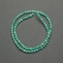 Amazonite Beads Smooth Sphere, Diameter 4mm ± on a Beading Thread, Length 38cm+