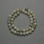 Labradorite beads, faceted sphere, diameter 8mm ±, on thread, length 37cm+