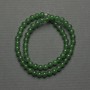 Chrysoprase beads, smooth ball, 6 mm diameter ± on thread, length 38 cm+