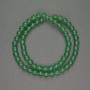 Chrysoprase Beads Smooth Sphere, 6 mm Diameter ± On Thread, Length 38 cm+
