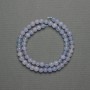 Aquamarine Beads, Smooth Round Bead, 6mm Diameter +/- on Thread, Length 38cm+