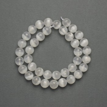 Howlite Beads (Imitation) Smooth Round Beads, Diameter 10mm ± on a Strand, Length 39cm+