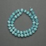 Cat's Eye Beads Blue 8mm Smooth, on Thread, 39cm Length+