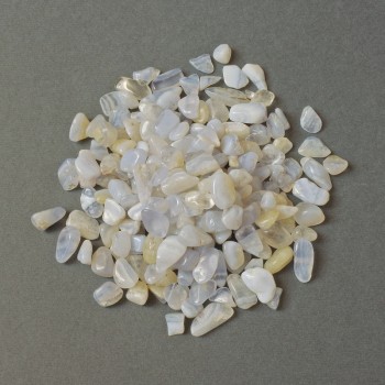 (per 100g±) Natural Blue Agate Chip Without Hole 8-14x5-8mm+