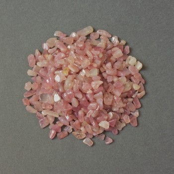 (per 100 g ±) Natural Stone Strawberry Quartz Chip Without Hole 6-12x5-7 mm+