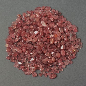 (per 100 g ±) Natural Strawberry Quartz Grit Without Hole 4-13x4-6mm+