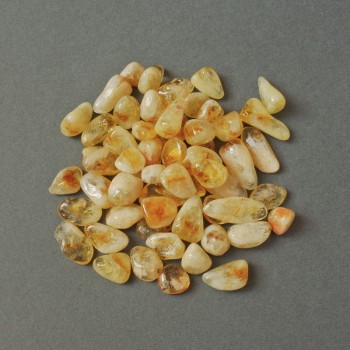 (per 100g±) Natural Citrine Faceted Nuggets, processed without holes, 11-15x8-12mm+
