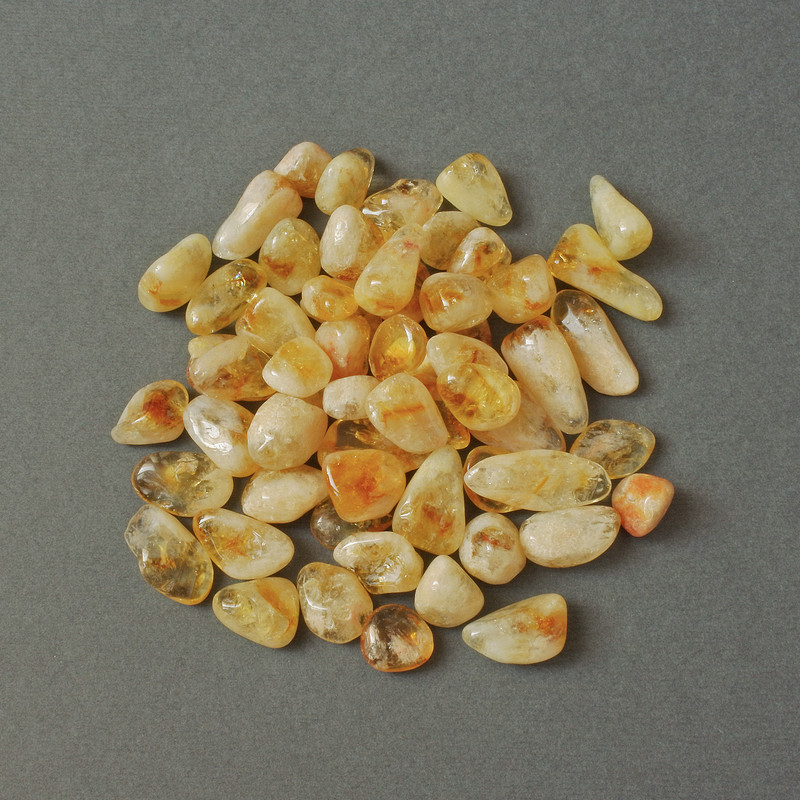 (per 100g±) Natural Citrine Faceted Nuggets, processed without holes, 11-15x8-12mm+