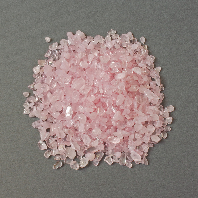 (per 100g±) Natural stone Pink Quartz Chip Without Hole 3-9×3-6mm+