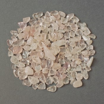 (per 100 g +/-) Natural Pink Quartz Faceted Chips Processed Nuggets Without Holes 8-14x6-9mm+