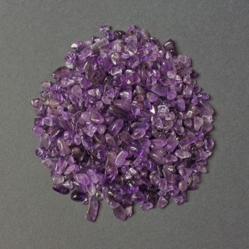(per 100 g ±) Natural Amethyst Chip Without Hole 5-11x4 mm+