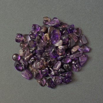 (per 100g ±) Natural Amethyst Nuggets, briolette-cut, polished, without holes, 12-15×10-12 mm+