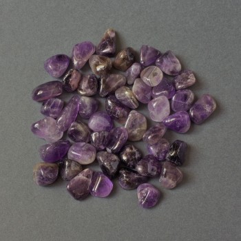 (per 100 g +/-) Natural Amethyst tumbled stone, processed nuggets without hole 14-18x12-15mm+