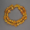 Amber chip beads, diameter 7x5 mm, length 39 cm