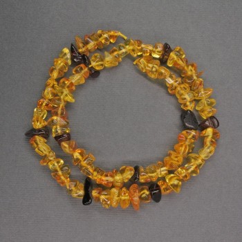 Amber Chip Beads, diameter 7x5 mm, length 38 cm