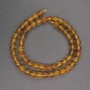 Smooth Amber Beads, 7mm Diameter, 39cm Length on Thread