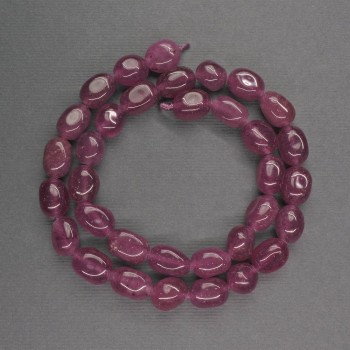 Pink Aventurine Beads - Faceted Rondelles, 8x12 mm, length 39 cm ±