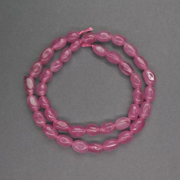 Tourmaline faceted beads, diameter 6x9 mm, length 38 cm