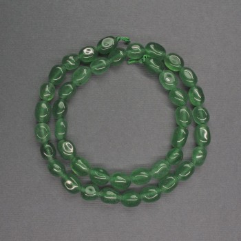 Green Aventurine Faceted Beads, 6×9mm±, length 39cm±