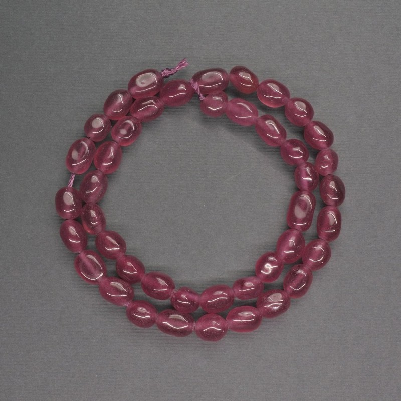 Pink Aventurine Faceted Beads, 6x9 mm, Length 39 cm+