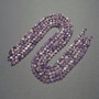 Natural gemstone beads, Amethyst, color assortment, faceted, diameter 6mm+-, length 39cm+