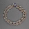Oval Labradorite natural stone beads, 8×11×5 mm, length 40 cm