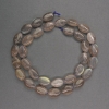 Oval Labradorite Beads, 8×12×5 mm, length 41 cm
