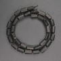 Beads of natural stone tourmaline, black Sherl, 7x9 mm, length 42 cm