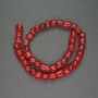 Natural Red Coral Brilliant-Cut Beads, diameter 10×10 mm, length 41 cm