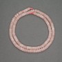 Pink Quartz Rondelle Beads, natural stone, diameter 4.5×2.5 mm, length 38 cm