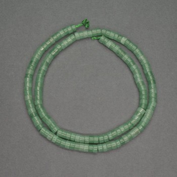 Beads of natural nephrite rondelle, diameter 4x2 mm, length 38 cm
