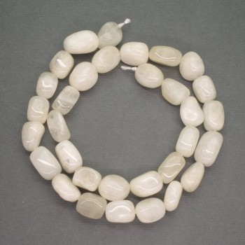 Bilomorit natural stone beads — oval bead, 8×12 mm, strand length 40 cm
