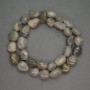 Faceted Labradorite natural stone beads, diameter 11×14 mm ±, length 39 cm+