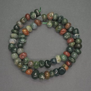 Multicolor Jasper Beads, Faceted, Diameter 9 mm ±, Length 40 cm ±