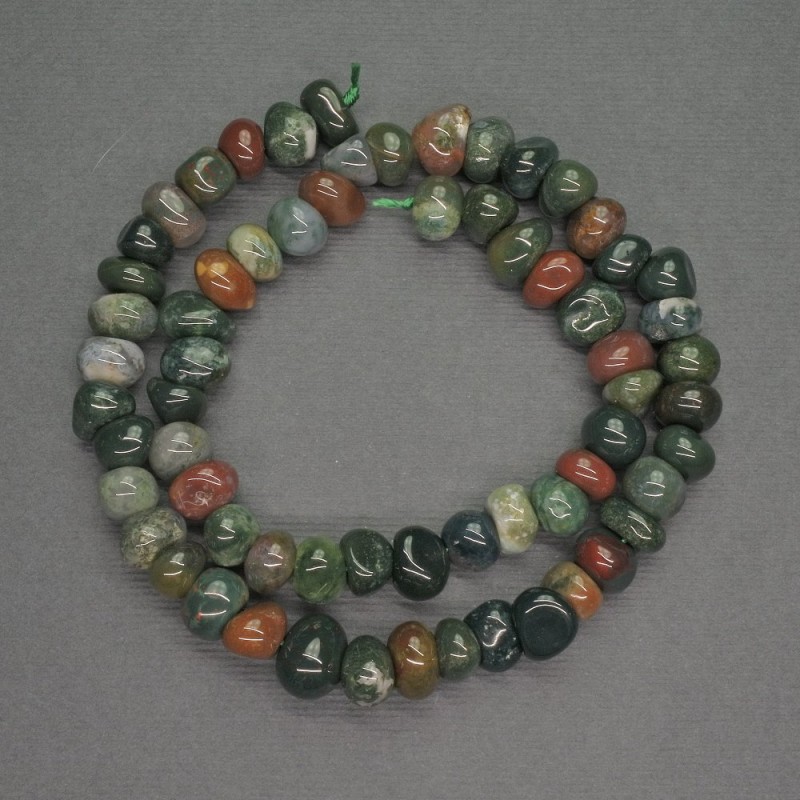 Multicolor Jasper Beads, Faceted, Diameter 9 mm ±, Length 40 cm ±