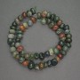 Multicolor Jasper Beads, Faceted, Diameter 9 mm ±, Length 40 cm ±